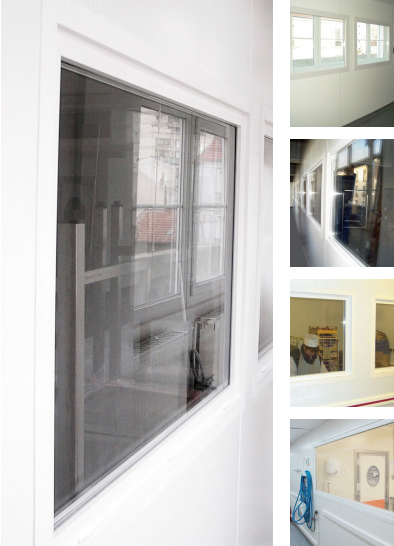Châssis vitré aluminium